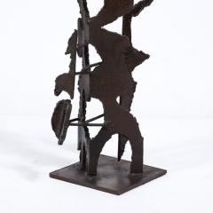  Jan Van Deckter Brutalist Steel Sculpture in Oil and Waxed Finish by Jan Van Deckter - 3376092