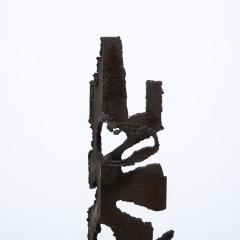  Jan Van Deckter Brutalist Steel Sculpture in Oil and Waxed Finish by Jan Van Deckter - 3376104
