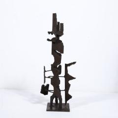  Jan Van Deckter Brutalist Steel Sculpture in Oil and Waxed Finish by Jan Van Deckter - 3376110