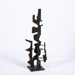  Jan Van Deckter Brutalist Steel Sculpture in Oil and Waxed Finish by Jan Van Deckter - 3376114