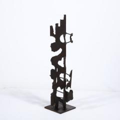  Jan Van Deckter Brutalist Steel Sculpture in Oil and Waxed Finish by Jan Van Deckter - 3376190