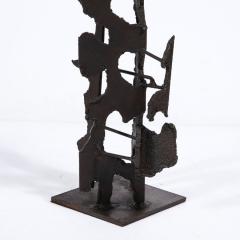  Jan Van Deckter Brutalist Steel Sculpture in Oil and Waxed Finish by Jan Van Deckter - 3376207