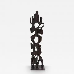  Jan Van Deckter Brutalist Steel Sculpture in Oil and Waxed Finish by Jan Van Deckter - 3383805