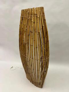  Janine Abraham Dirk Jan Rol French Midcentury Rattan Light Sculpture Floor Lamp Janine Abraham D Jan Roi - 3605236