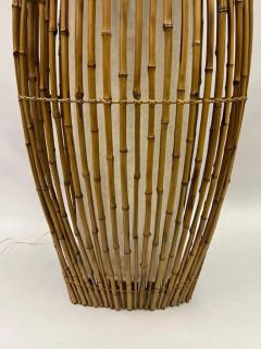  Janine Abraham Dirk Jan Rol French Midcentury Rattan Light Sculpture Floor Lamp Janine Abraham D Jan Roi - 3605239