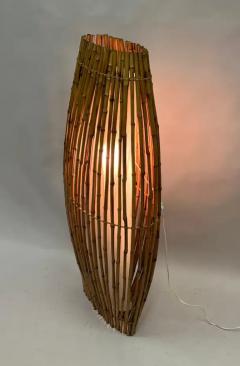  Janine Abraham Dirk Jan Rol French Midcentury Rattan Light Sculpture Floor Lamp Janine Abraham D Jan Roi - 3605246