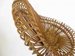  Janine Abraham Dirk Jan Rol Janine Abraham and Dirk Jan Rol French Rattan Lounge Chair for Edition Rougier - 1211470