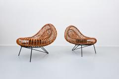  Janine Abraham Dirk Jan Rol Pair Of Chairs By Janine Abraham Dirk Jan Rol For Rougier 1950s - 1887089
