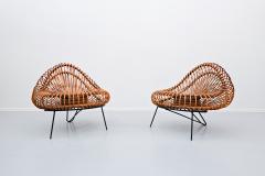  Janine Abraham Dirk Jan Rol Pair Of Chairs By Janine Abraham Dirk Jan Rol For Rougier 1950s - 1887093