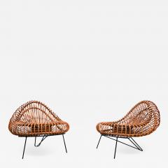  Janine Abraham Dirk Jan Rol Pair Of Chairs By Janine Abraham Dirk Jan Rol For Rougier 1950s - 1888199