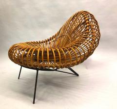  Janine Abraham Dirk Jan Rol Pair of French Midcentury Rattan Lounge Chairs by Janine Abraham Dirk Jan Rol - 1641903