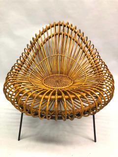  Janine Abraham Dirk Jan Rol Pair of French Midcentury Rattan Lounge Chairs by Janine Abraham Dirk Jan Rol - 1641905