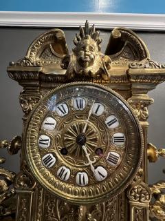  Japy Freres ELABORATE 19TH CENTURY FRENCH BRASS CLOCK - 2654645