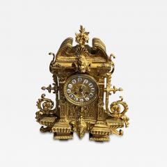  Japy Freres ELABORATE 19TH CENTURY FRENCH BRASS CLOCK - 2665434