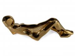  Jaru American Modern Ceramic Gold Glazed Reclining Figure Jaru - 4197320
