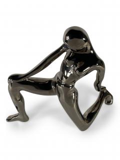  Jaru American Modern Ceramic Silver Glaze Female Kneeling Jaru - 4195853