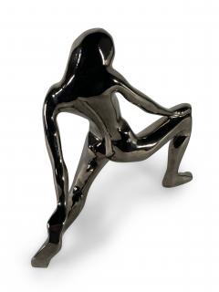  Jaru American Modern Ceramic Silver Glaze Female Kneeling Jaru - 4195857