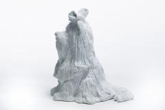 Jaru Jeff Koons Style Midcentury Modern White Ceramic Yorkshire Terrier Dog Sculpture - 4794876