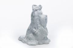  Jaru Jeff Koons Style Midcentury Modern White Ceramic Yorkshire Terrier Dog Sculpture - 4794884