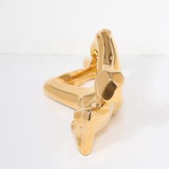  Jaru Mid Century Gold Plated Ceramic Sculpture of a Reclining Woman Signed Jaru - 4827176