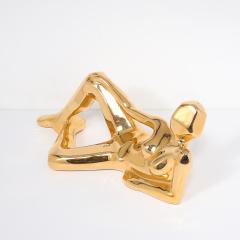  Jaru Mid Century Gold Plated Ceramic Sculpture of a Reclining Woman Signed Jaru - 4827185