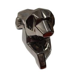  Jaru Rare Signed Jaru Silver Cubist Pottery Dog Sculpture - 4333538