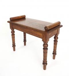  Jas Shoolbred Co English Aesthetic Movement Petite Oak Hall Bench or Window Seat circa 1880 - 3348592