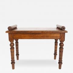  Jas Shoolbred Co English Aesthetic Movement Petite Oak Hall Bench or Window Seat circa 1880 - 3349545