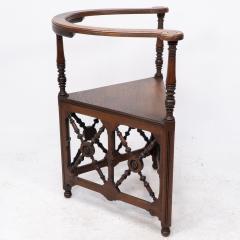  Jas Shoolbred Co Jas Shoolbred An Aesthetic Movement Oak Corner Armchair with Stylized Turnings - 4236539