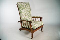  Jas Shoolbred Co Jas Shoolbred Morris Co Style a Pair of Aesthetic Movement Reclining Armchairs - 4183337