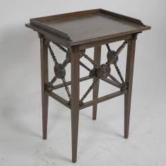  Jas Shoolbred Co Jas Shoolbred a Gothic Revival Oak Side Table with Upper Gallery - 4183324