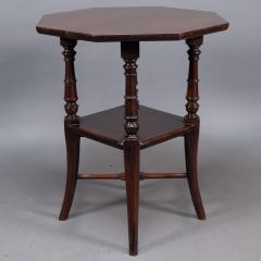  Jas Shoolbred Co Jas Shoolbred attributed An Aesthetic Movement Octagonal Mahogany Side Table - 4191919