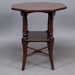  Jas Shoolbred Co Jas Shoolbred attributed An Aesthetic Movement Octagonal Mahogany Side Table - 4191920