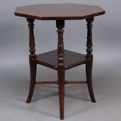  Jas Shoolbred Co Jas Shoolbred attributed An Aesthetic Movement Octagonal Mahogany Side Table - 4191923