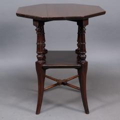  Jas Shoolbred Co Jas Shoolbred attributed An Aesthetic Movement Octagonal Mahogany Side Table - 4191924