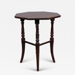  Jas Shoolbred Co Jas Shoolbred attributed An Aesthetic Movement Octagonal Mahogany Side Table - 4233047