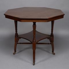  Jas Shoolbred Co Jas Shoolbred attributed An Aesthetic Movement Octagonal Shaped Centre Table - 4191925
