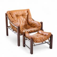  Jean Gillion Jean Gillon for Italma Amazonas Mid Century Lounge Chair and Ottoman - 4358259