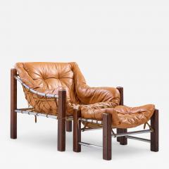  Jean Gillion Jean Gillon for Italma Amazonas Mid Century Lounge Chair and Ottoman - 4358452