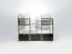  Jean Paul Barray Kim Moltzer Rare Kim Moltzer Lacquer and brass shelves 1970s - 990825