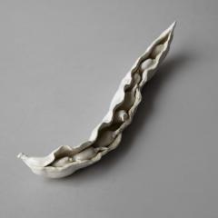  Jean Paul Gourdon SCULPTURE OF A BROAD BEAN POD SPLIT OPEN TO REVEAL THE BEANS - 3950408