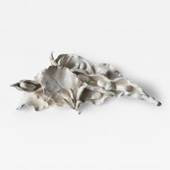 Jean Paul Gourdon SCULPTURE OF AN ENSEMBLE OF BEANS AND PEAS ON A BED OF LEAVES  - 3952253