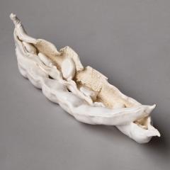  Jean Paul Gourdon SCULPTURE OF TWO BROAD BEAN PODS ONE OPEN AND ONE CLOSED - 3551014