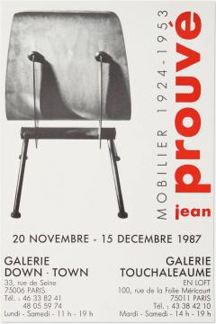  Jean Prouv Re Editions Jean Prouv Exhibition Posters set of Five Important Provenance 1982 2001 - 4221483