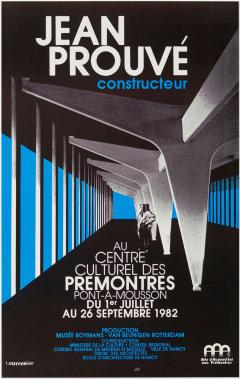  Jean Prouv Re Editions Jean Prouv Exhibition Posters set of Five Important Provenance 1982 2001 - 4221486