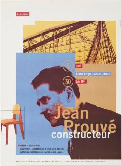 Jean Prouv Re Editions Jean Prouv Exhibition Posters set of Five Important Provenance 1982 2001 - 4221487