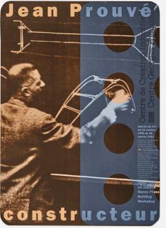  Jean Prouv Re Editions Jean Prouv Exhibition Posters set of Five Important Provenance 1982 2001 - 4221488