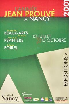  Jean Prouv Re Editions Jean Prouv Exhibition Posters set of Five Important Provenance 1982 2001 - 4221490
