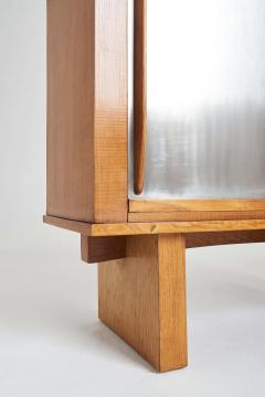  Jean Prouv Re Editions Pair of Oak and Aluminium Cabinets in the Manner of Charlotte Perriand - 2017766