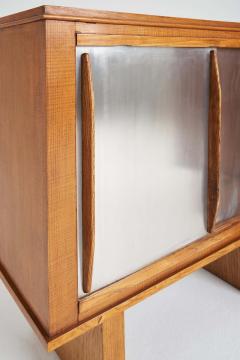  Jean Prouv Re Editions Pair of Oak and Aluminium Cabinets in the Manner of Charlotte Perriand - 2017767